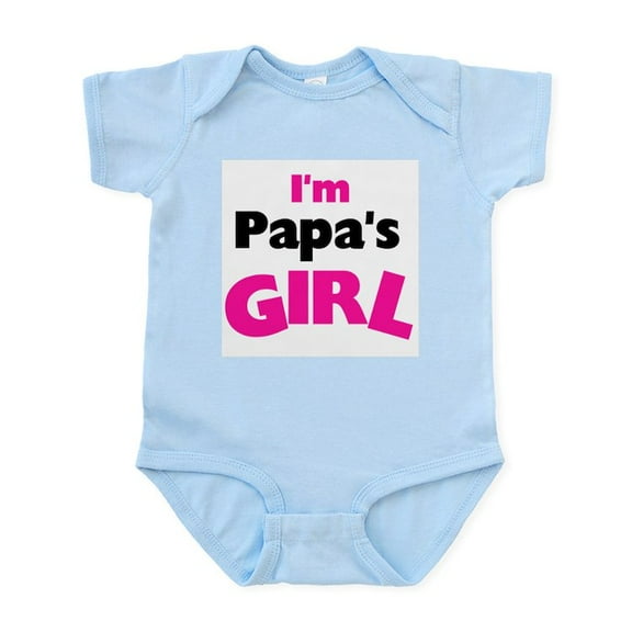 CafePress - I'm Papa's Girl Infant Creeper - Baby Light Bodysuit, Size Newborn - 24 Months