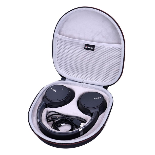 Funda LTGEM compatible con Sony WH-CH720N/WH-CH520 negro+gris