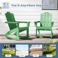 thumbnail image 6 of JEAREY Plastic Adirondack Rocking Chair,HDPE All-Weather Outdoor Rocking Adirondack Chair for Porch, Patio, Balcony,Light Green, 6 of 7