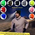 thumbnail image 4 of Sombrero de gorro con luz LED unisex actualizado, faro de brillo ajustable recargable, luz de sombrero LED de invierno oso de fresa Hogar, 4 of 5