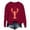 Red, variant on Trendfront Womens Everyday Lobster Graphic Sweatshirt Crewneck Long Sleeve Relaxed Fit Casual Fall Coastal Pullover Sweater Tops