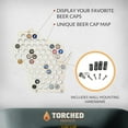 thumbnail image 2 of Torched Wisconsin Beer Cap Map Wall Mount Display Decor Multicolor, 2 of 3