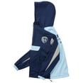 thumbnail image 4 of Unisex Live Breathe Futbol Navy Sporting Kansas City Tekker Half-Zip Anorak Jacket, 4 of 5