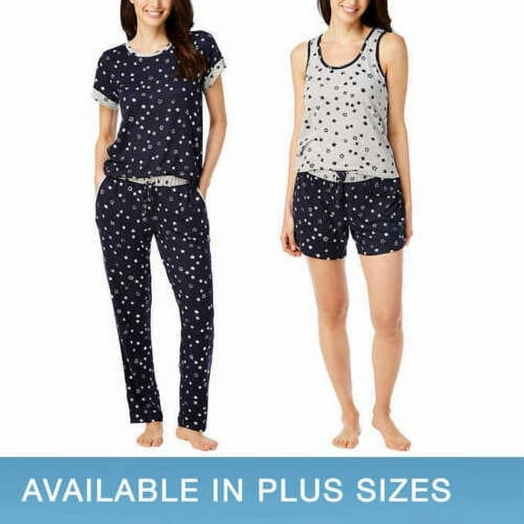 Lucky Brand Ladies' 4-Piece Pajama Set (Stars, S) 1457525