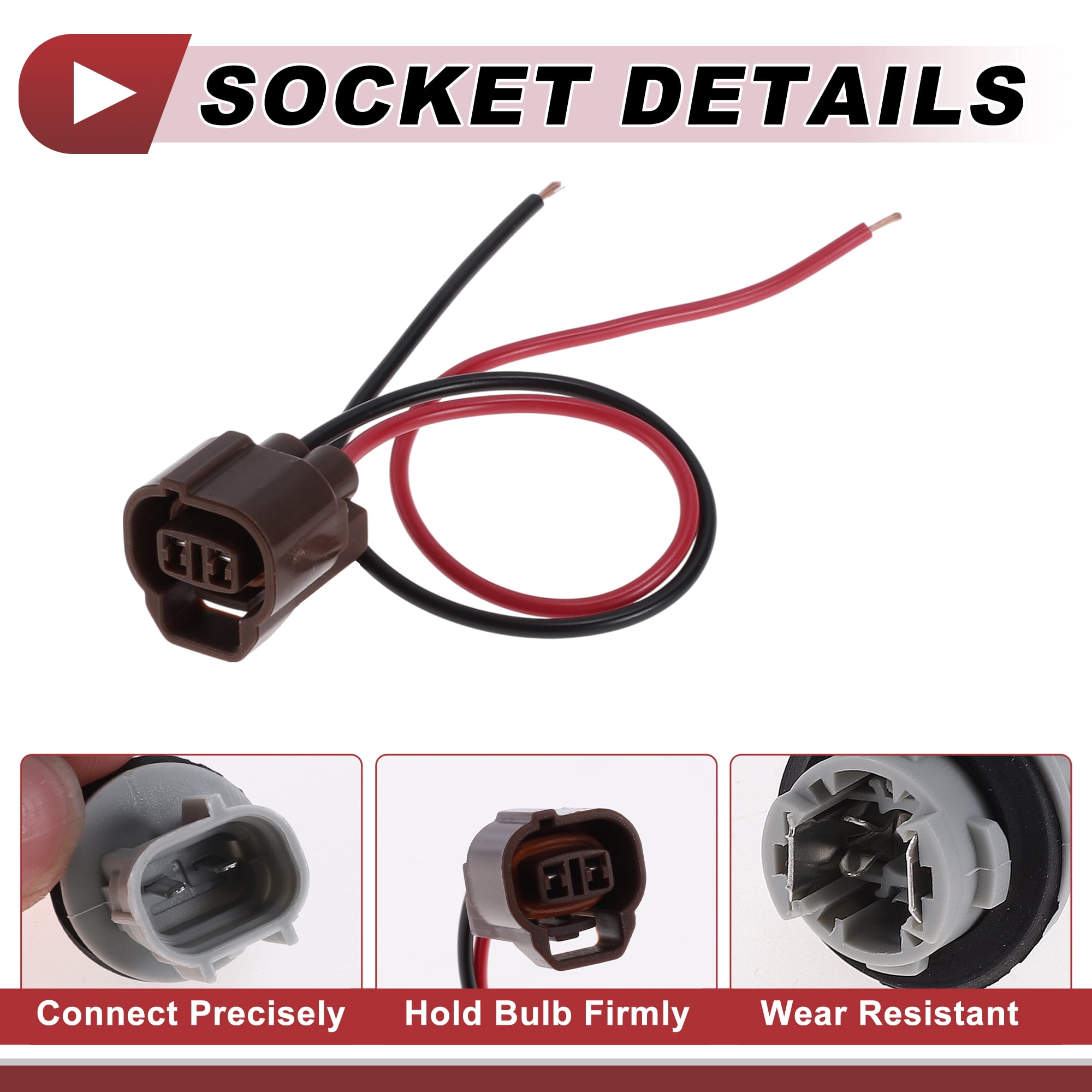 Unique Bargains Backup Reverse Light Socket Wiring for Toyota Rav4 Prius Prime 2013-2018
