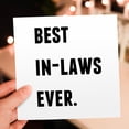 thumbnail image 7 of 3drose, Best In-laws Ever, Black Letters on a White Background, 6 Greeting Cards with Envelopes, 7 of 7