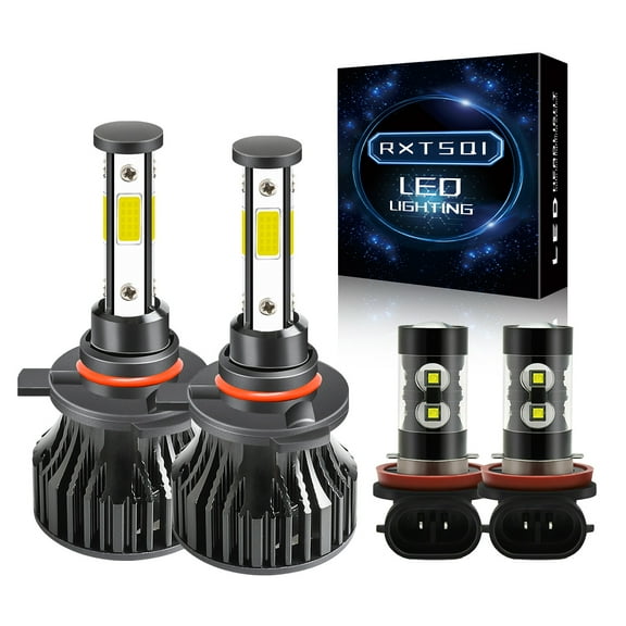 For Mitsubishi Eclipse Cross 2018-2020 9012 LED Headlight & H11 Fog Light Bulb Kit White,x15