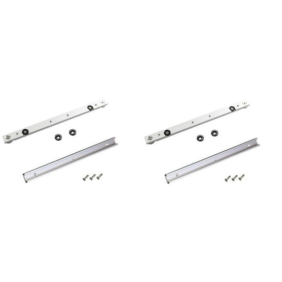 2 Set Aluminum Alloy T-Tracks Slot Miter Track and Miter Bar Slider Table Saw Miter Gauge Rod DIY Woodworking Tools