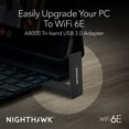 thumbnail image 2 of Adaptador WiFi NETGEAR Nighthawk A8000 AXE3000 Tribanda USB 3.0, 2 of 6