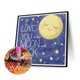 thumbnail image 1 of Cuadros Decorativos Dibujos animados de luna 5D DIY Kits de pintura de diamante Taladro redondo completo Decoración de pared (sz3052) Ehuebsd embutido en tela, 1 of 8