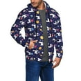 thumbnail image 2 of Kdxio Lama in Space Print Men Hoodies Casual Hoodies for Men with Zip Pockets Full Zip Long Sleeve Sweatshirt Sports Hooded Jacket-3X-Large, 2 of 5