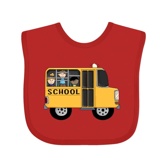 Inktastic School Bus Boys or Girls Baby Bib