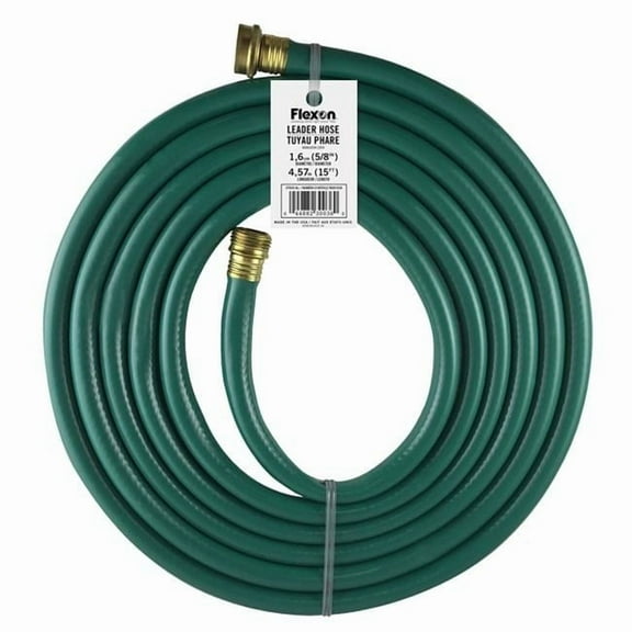 0.625 in. x 15 ft. Utility Vinyl Remnant Hose, Green
