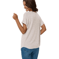 thumbnail image 3 of Women Short Sleeve Tunic Tops L, 3 of 7