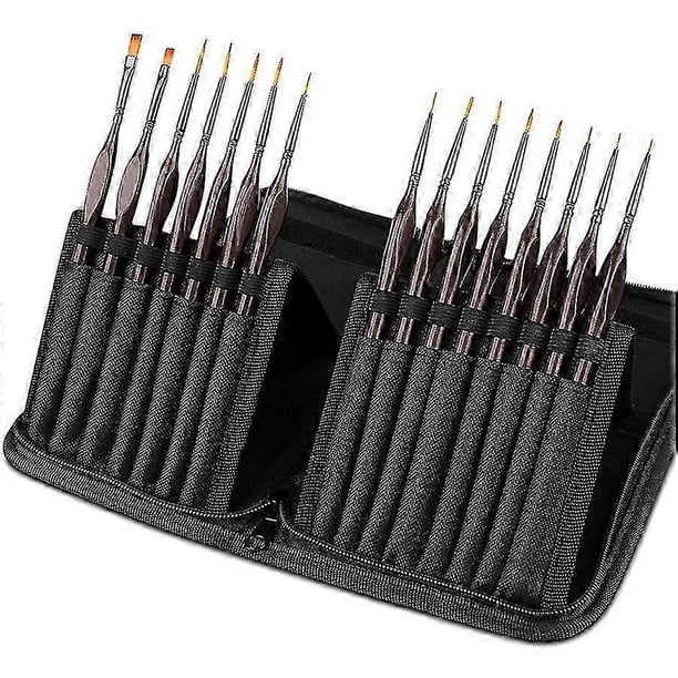 Detail Paint Brush Set,15Pcs Miniature Painting Brushes Kit,Professional Mini Fine Paint Brushes Se