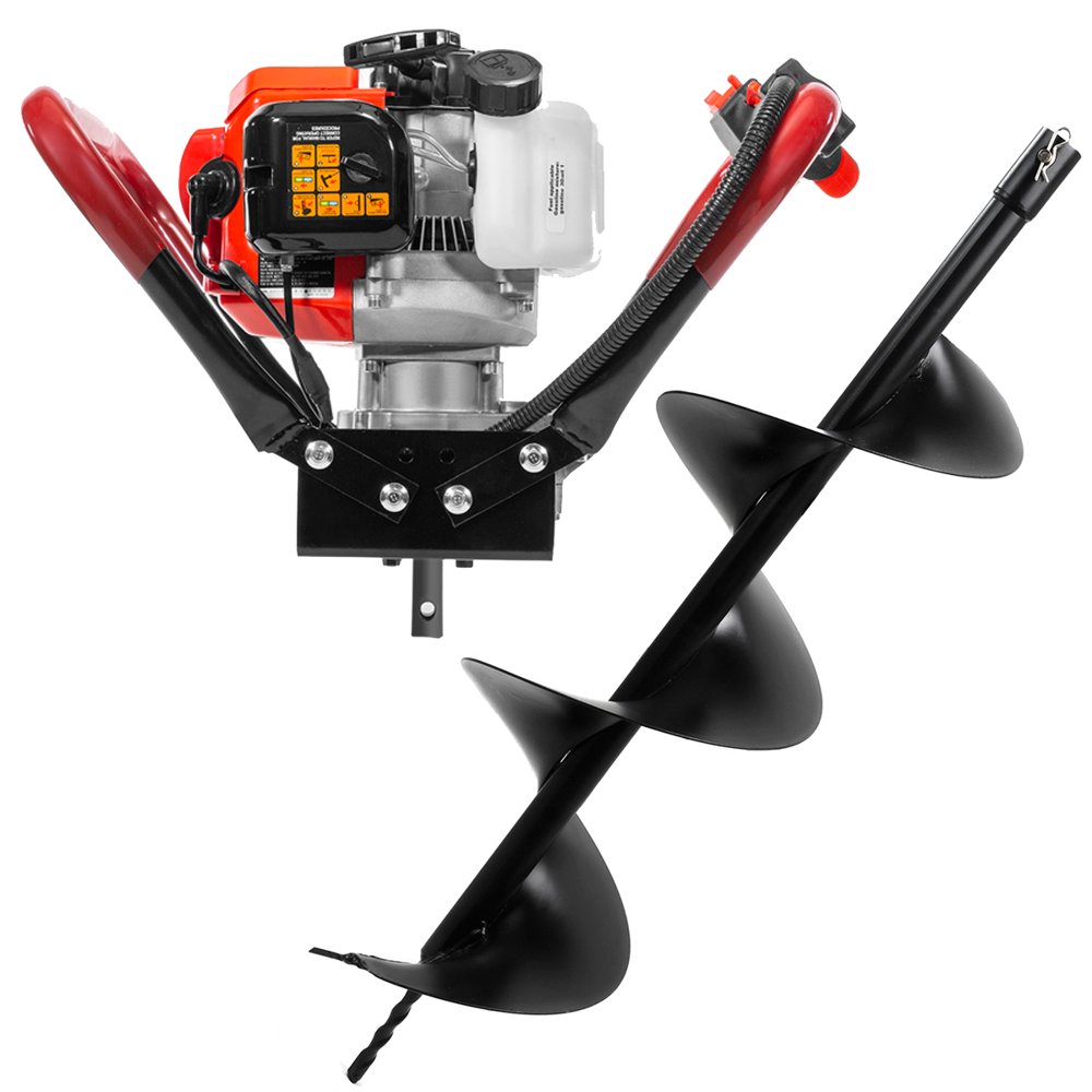 XtremepowerUS 2 Stroke Gas Post Hole Digger One Man Auger (Digger and