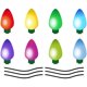 thumbnail image 1 of 1 juego de pegatinas magnéticas para bombillas, decoración de pared para jardín y coche, pegatinas magnéticas reflectantes para coche., 1 of 6
