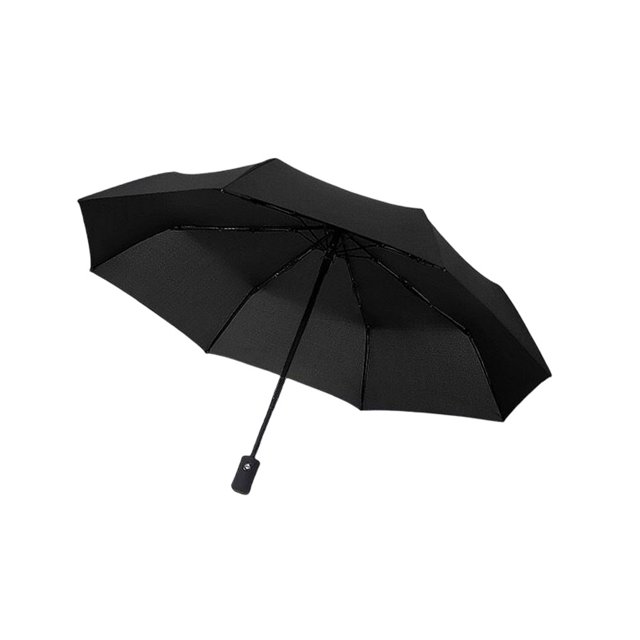 Kearding Paraguas automático Conveniente Equipo de lluvia multipropósito Paraguas a prueba de viento Plegable Fácil almacenamiento Bumbershoot Rainy Paraguas de lluvia vinilo negro Kearding HA075951-01