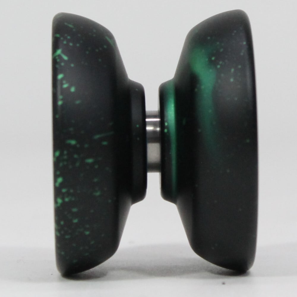 iYoYo PASSiON Yo-Yo - Aluminum - Great Responsive Beginner YoYo (Green Black Acid Wash)