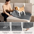 thumbnail image 3 of Waterproof Couch Cover for Dogs Washable - Waterproof Blanket for Large Dogs Couch Sofa Bed Cozy, Lightweight Furniture Protector for Pet Cat Quick Drying, Charcoal, 52x82IN, 3 of 8