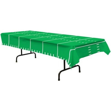 PMU Football Decorations - Game Day Football Tablecover 54in x 108in Sports Theme Party Accessories Indoor/Outdoor Decoration (1/pkg) Pkg/1
