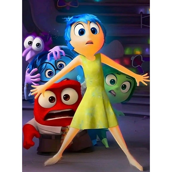 Inside Out Diamond Painting Kits for Adults and Kids Full Drill Round Rhinestone Paint with Diamonds Cross Stitch Embroidery Art Diamond Art Riley(12X16 Inch)