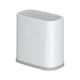 thumbnail image 3 of Cubo de basura pequeño Rectangular con tapa Soledad 15L Blanco, 3 of 10