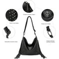 thumbnail image 4 of SPEKSEE Skull Shoulder Handbags for Women Gothic Rivet Tassel Crossbody Bag Punk Hobo Messenger Bag, 4 of 12