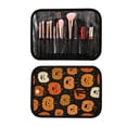 thumbnail image 2 of Iauyy 3 Piece Large Portable Hanging Toiletry Bags for Travel,Foldable Makeup Organizer with Multiple Compartments for Men&Women，Cute Pumpkin, 2 of 9