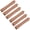 Walnut Wood, variant on HDJNal 6 Pcs Contemporary Wooden Round Drawer Pulls and Cabinet Knobs, Beach Wood Cabinet Handles, Stylish Furniture Pulls,Simple Modern Style for Kitchen Bedroom or Office