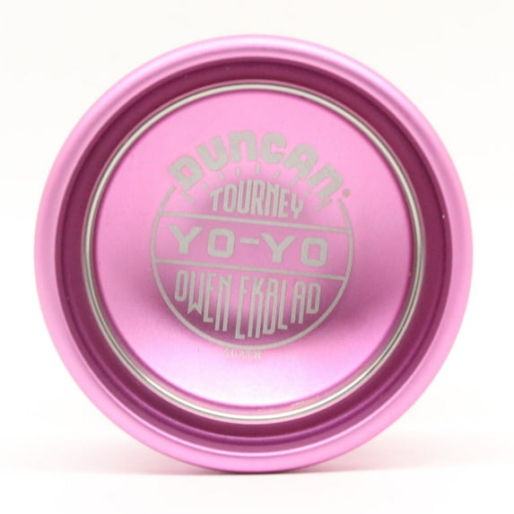 Duncan Tourney Yo-Yo - Double Rimmed YoYo - Signature Yo-Yo of Owen Ekblad (Pink withe Silver Ring)
