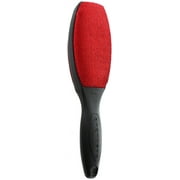 Evercare Magik Double Sided Fabric Lint Brush With Comfort Grip Handle, Black/Red