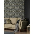 thumbnail image 6 of NextWall  Bird Ogee Peel and Stick Wallpaper 20.5 in. W x 18 ft. L - Ebony & Sepia, 6 of 7