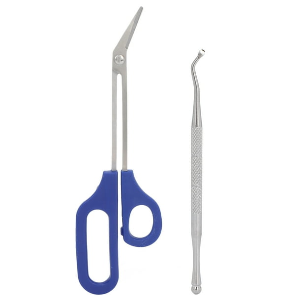 Toenail Scissors, Portable Ingrown Toenail File Ergonomic Long Handle ...