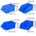thumbnail image 4 of Speravity 10 soluciones de almacenamiento azules, inodoros y que ahorran espacio: pestillo resistente, etiqueta de gran apertura con soporte de Herramientas eléctricas Azul X2: 250*150*120mm, 4 of 6