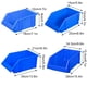thumbnail image 4 of Riwesomey Caja de almacenamiento de PE duradera y apilable de 10 piezas con etiqueta - Pestillo de apertura grande de carga pesada Función de Herramientas eléctricas Azul X1: 180*120*80mm, 4 of 6