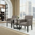 thumbnail image 5 of Modern Contemporary Living Room Armchair Set of Two Gray, 5 of 5