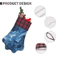 thumbnail image 5 of Dog Paw Decorative Socks 17x11.8in Top With A Strap Design For Easy Hanging For Festive Christmas Party Decorations Steelblue Marble_2, 5 of 8