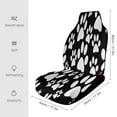 thumbnail image 2 of Paw Print Set of 2 Car Seat Covers Seat for Carseats Front Seat Auto Car Interior Accessories Universal 2 Piece, 2 of 6