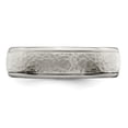 thumbnail image 3 of Edward Mirell Titanium Brushed & Polished Hammered 7mm Band EMR154, 3 of 7