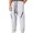White, variant on MIXUE Sweatpants for Men Solid Color Side Zipper Casual Loose Trendy Sporty Comfortable Elastic Drawstring Tied Leg Trousers Streetwear,Gray,L