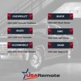 thumbnail image 4 of Juego de llaveros de coche con control remoto de entrada sin llave para Buick Rainier, 4 of 6