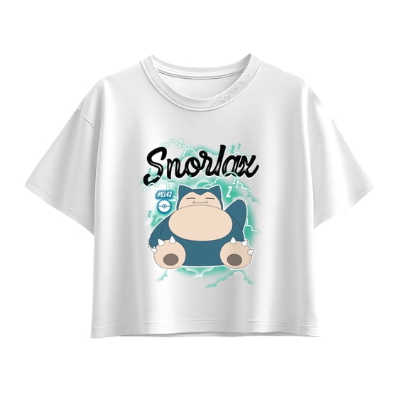 Pokémon - Snorlax Graffiti - Youth Girls Boxy T-Shirt