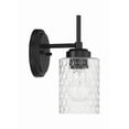 thumbnail image 3 of Craftmade - Claire 1 Light 10 in. Flat Black Finish Wall Sconce with Clear Bubble Glass, 3 of 7