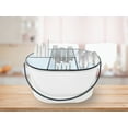 thumbnail image 5 of Gathery Designs White Metal Caddy Divided 6 Compartments Basket Storage Bin with Metal Handle for Home, Kitchen, Wedding, Party, Events and More, 5 of 5