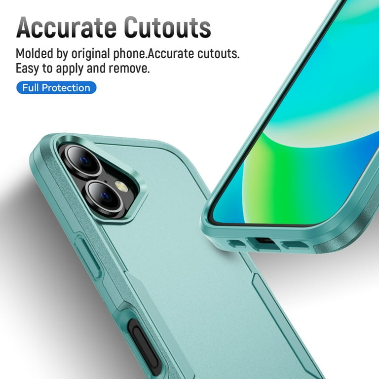 Feishell Case Fit for Apple iPhone 16 Plus,Military Grade Shockproof Protection Hybrid Armor Double Layer Hard PC + Soft TPU Drop Resistant Anti-Fingerprint Phone Cover,Green - Walmart.com Feishell Case Fit for Apple iPhone 16 Plus,Military Grade Shockproof Protection Hybrid Armor Double Layer Hard PC + Soft TPU Drop Resistant Anti-Fingerprint Phone Cover,Green - Walmart.com
