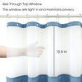 thumbnail image 3 of No Hooks Needed Linen Textured Shower Curtain with Snap-in Fabric Liner Set, Hotel Luxury Decor Shower Curtains for Bathroom,Waterproof & Washable - 91*183cm, 3 of 5