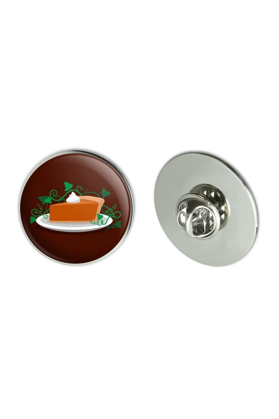 Pumpkin Pie Metal 1.1" Tie Tack Hat Lapel Pin Pinback