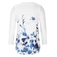 thumbnail image 5 of Blusa de manga larga con estampado de cuello en V suelto informal para mujer de talla grande Fridja  fjkfkj3588, 5 of 8