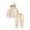 Beige, variant on Zwiiyzr 1-7 Years Boys Girls 2Pcs Jogger Outfits Set Fleece Hooded Pullover   Sweatpants Athletic Sweatsuits Fall Winter Clothes Beige